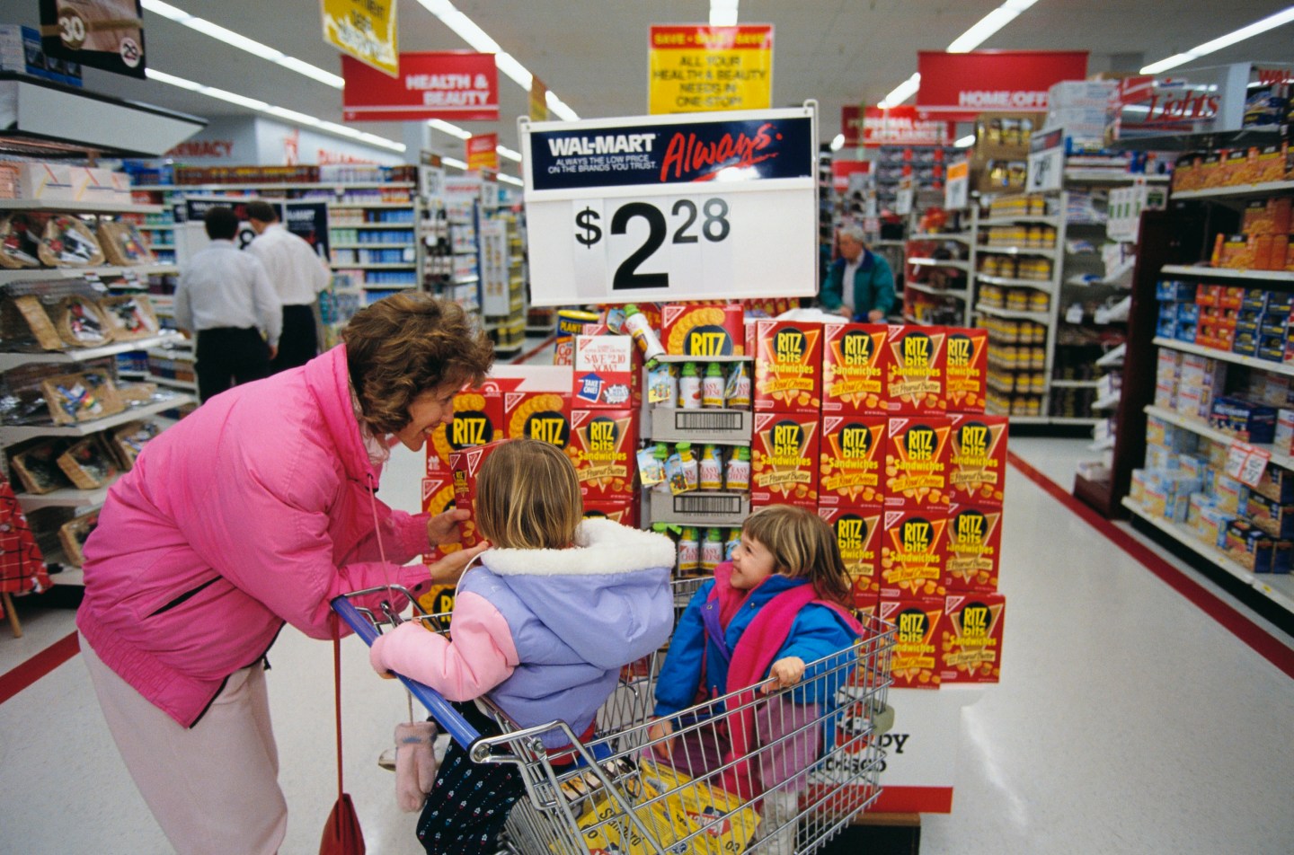 (Original Caption) Wal-Mart stores offer significant savings. (Photo by © Ralf-Finn Hestoft/CORBIS/Corbis via Getty Images)